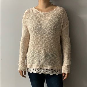 M FOREVER21 OVERSIZED KNIT SWEATER